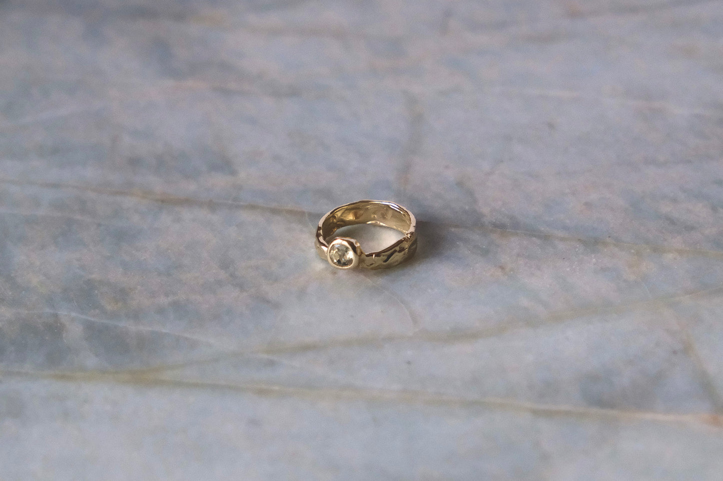 Aria Ring with Green Sapphire