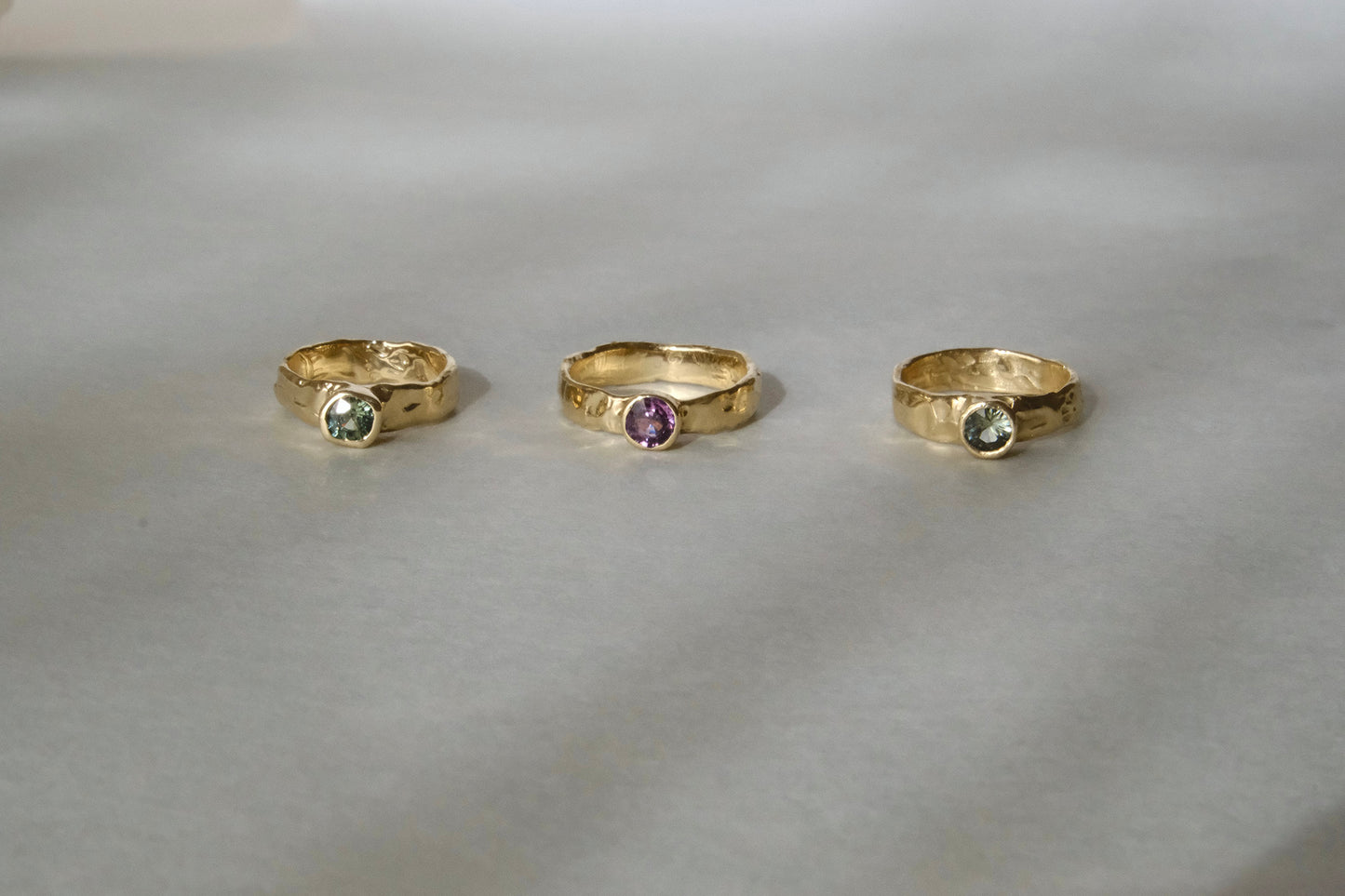 Prima Ring with Green Sapphire