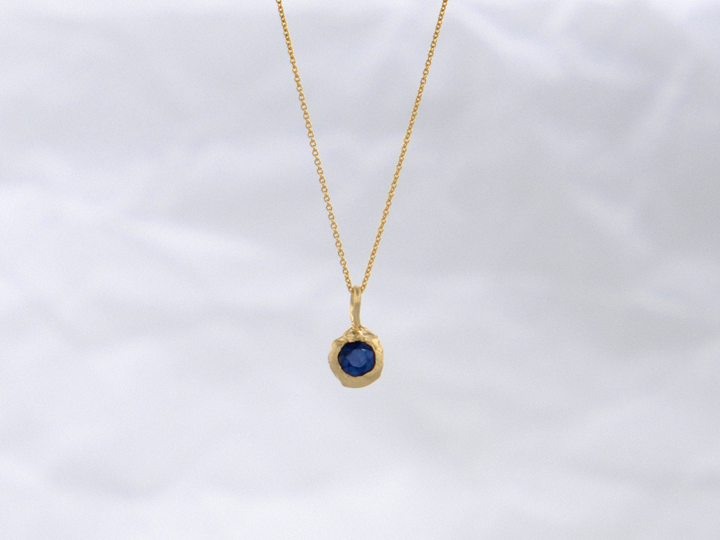 Terra Pendant with Blue Sapphire