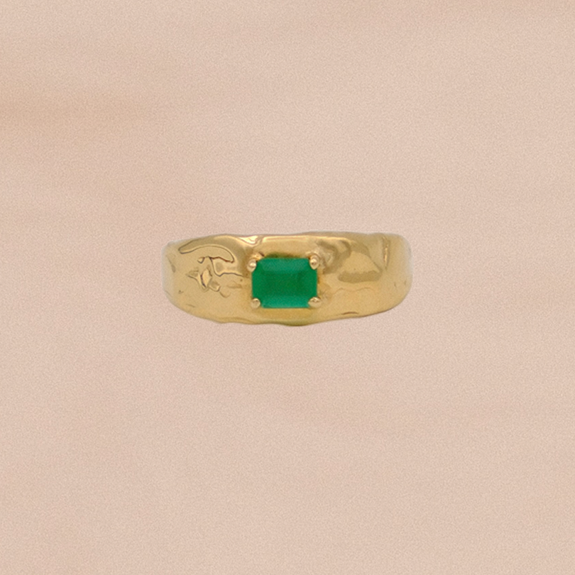 Calypso Ring with Emerald