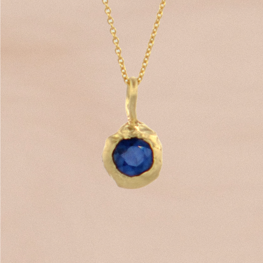 Terra Pendant with Blue Sapphire