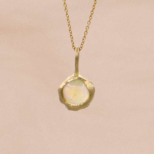 Terra Pendant with White Opal