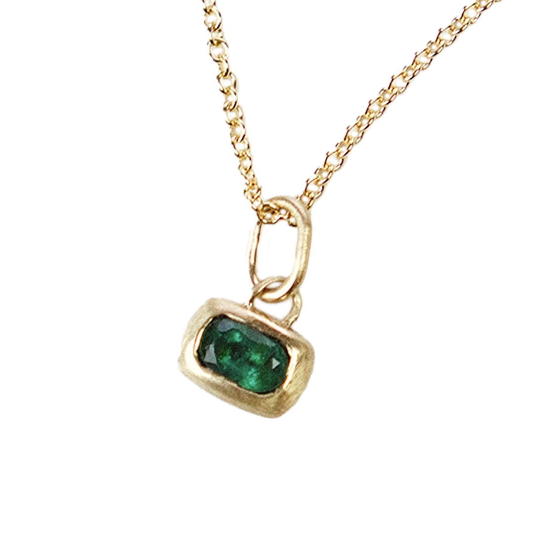 Cora Pendant with Emerald
