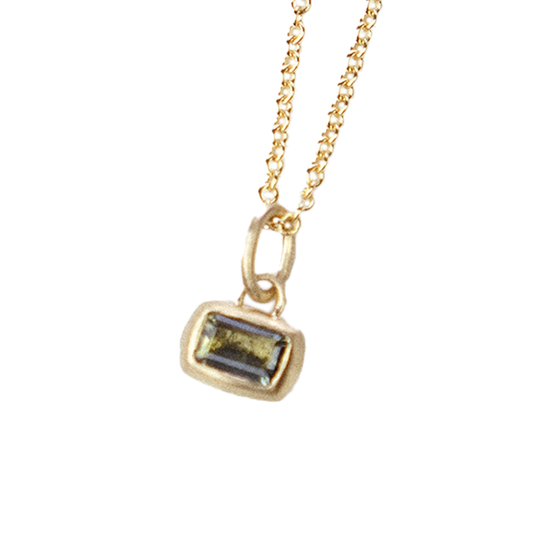 Cora Pendant with Green Tourmaline