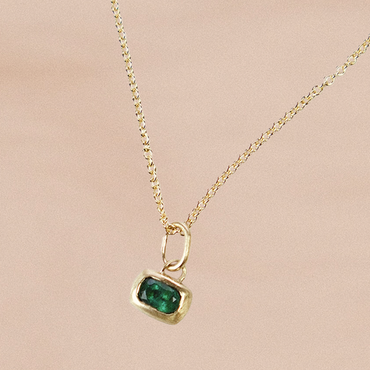 Cora Pendant with Emerald