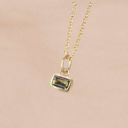 Cora Pendant with Green Tourmaline