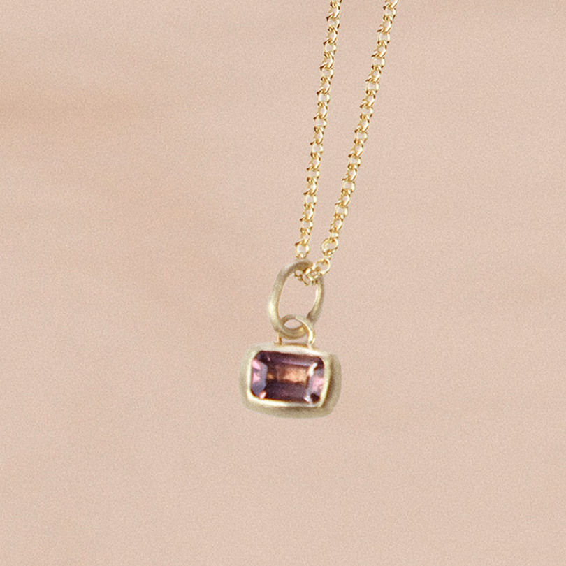 Cora Pendant with Pink Tourmaline