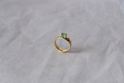 CALYPSO Ring in Yellow Gold with Emerald