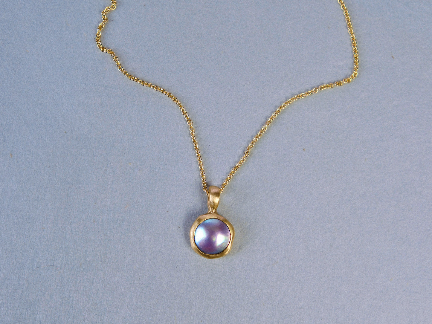 Ocean Amulet Pendant with Mabe Pearl