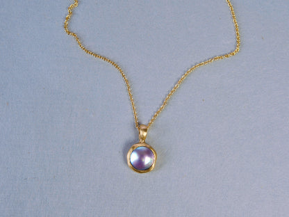 Ocean Amulet Pendant with Mabe Pearl