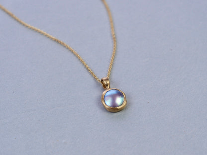 Ocean Amulet Pendant with Mabe Pearl