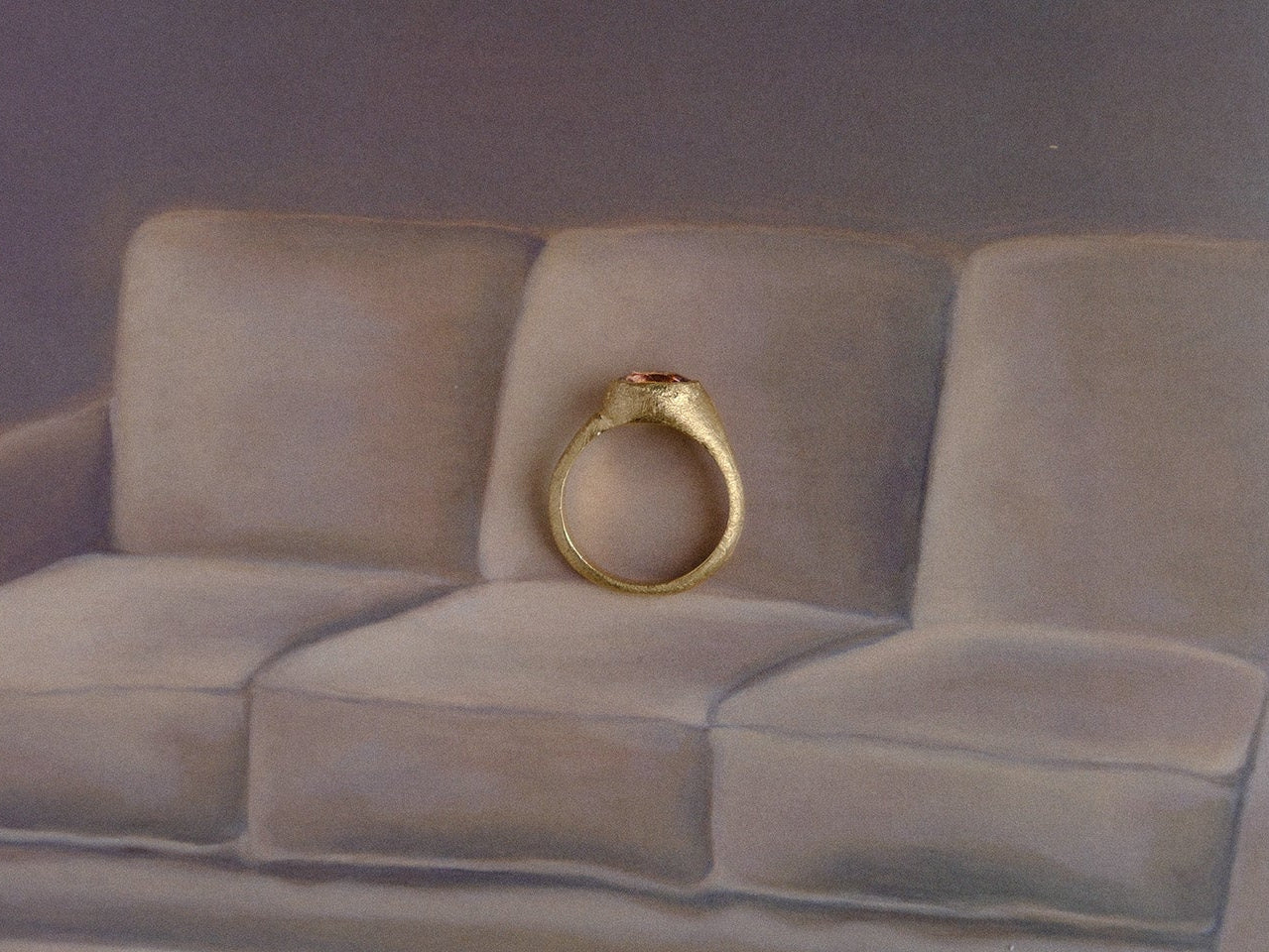 Pink Tourmaline Ring in 18kt Gold