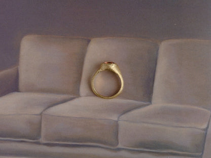 Pink Tourmaline Ring in 18kt Gold