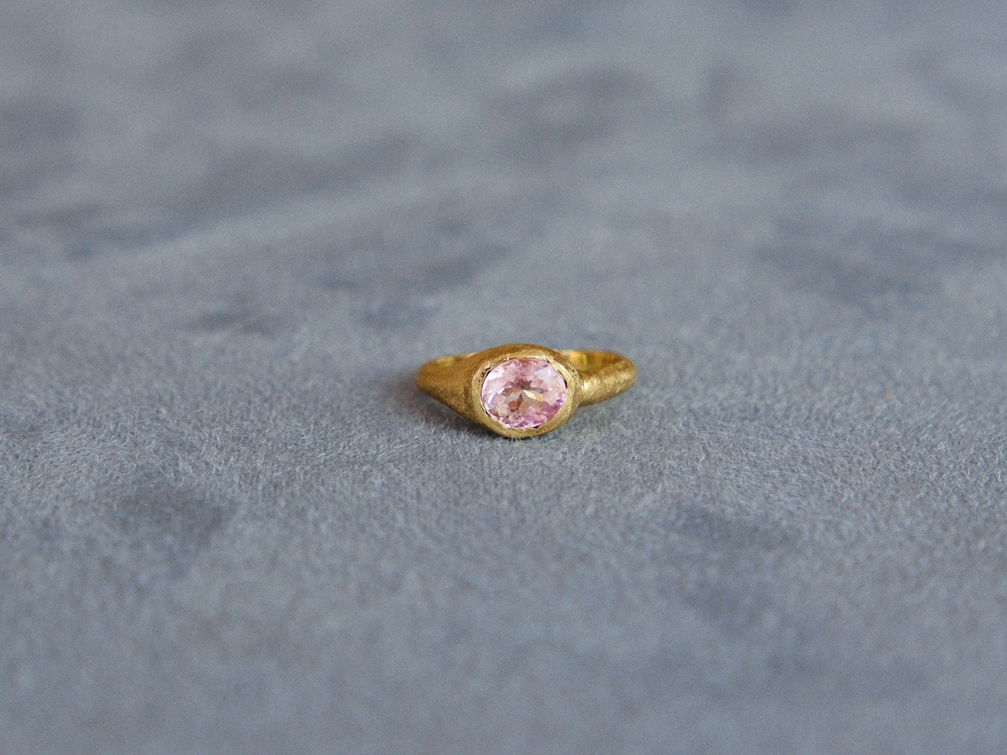Pink Tourmaline Ring in 18kt Gold