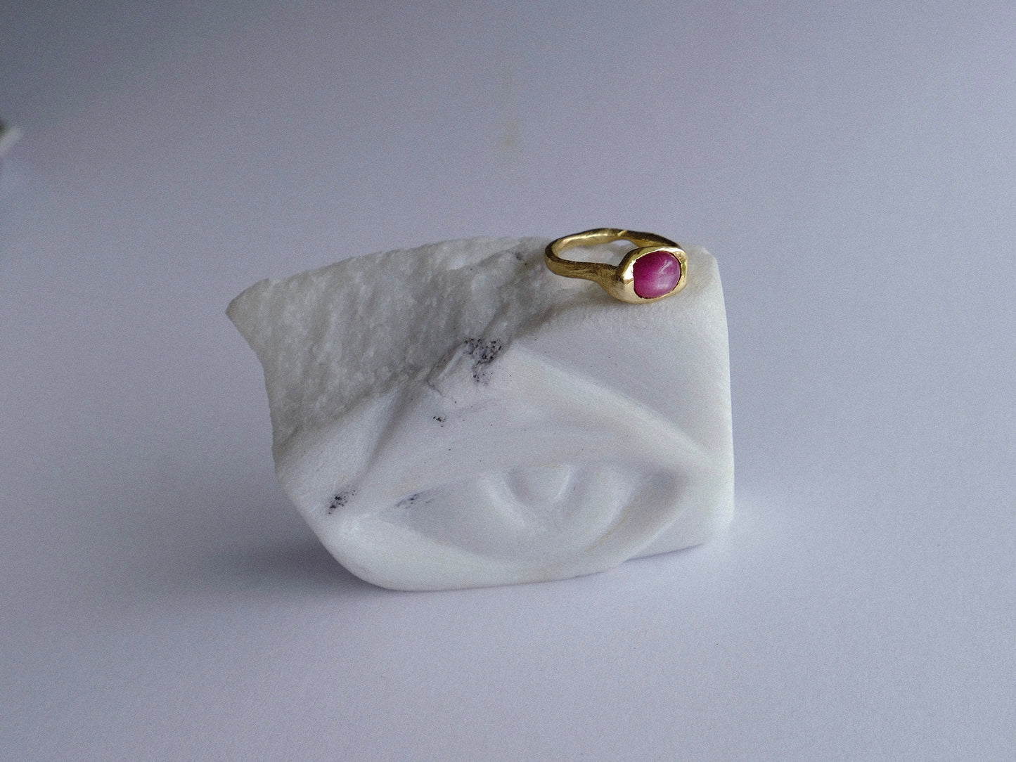 Star Ruby Ring in 18kt Gold