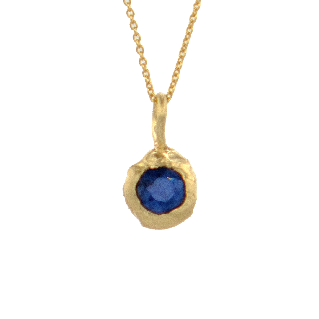 Terra Pendant with Blue Sapphire