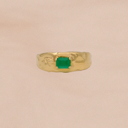 Calypso Ring with Emerald