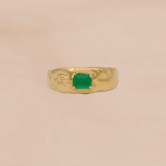 Calypso Ring with Emerald