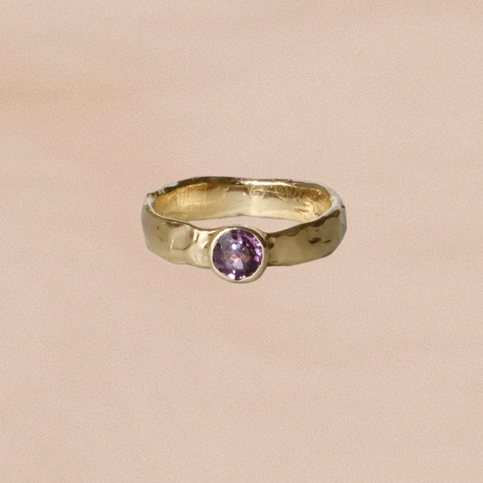 Prima Ring with Purple Sapphire