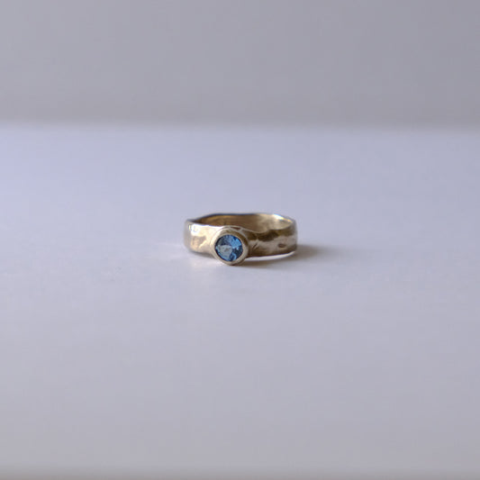 PRIMA Ring in White Gold with Aquamarine